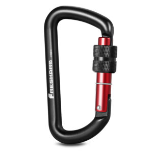 12kN Screw Gate Carabiner Black