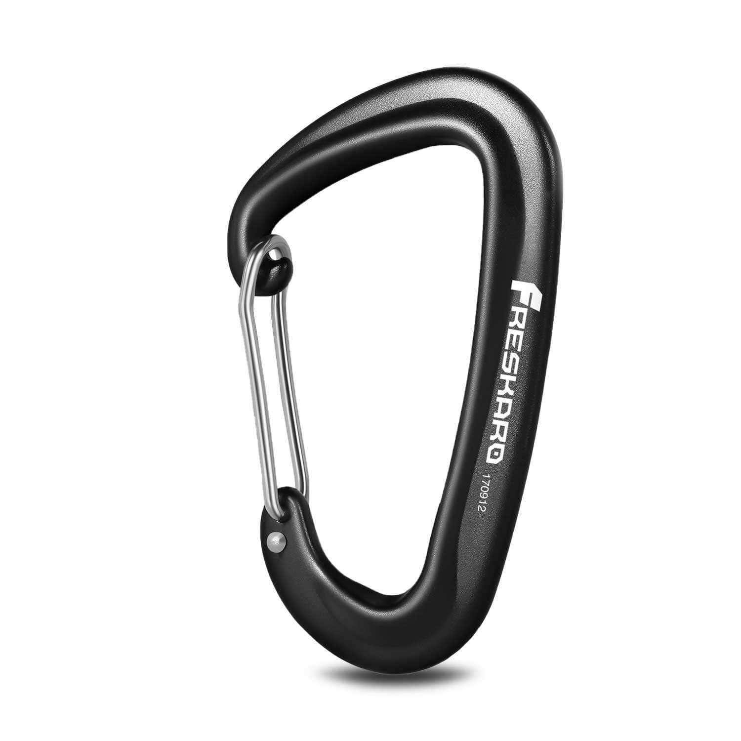 12KN Heavy Duty Wiregate Carabiners for Camping Carabiner Clips 4 Pack 