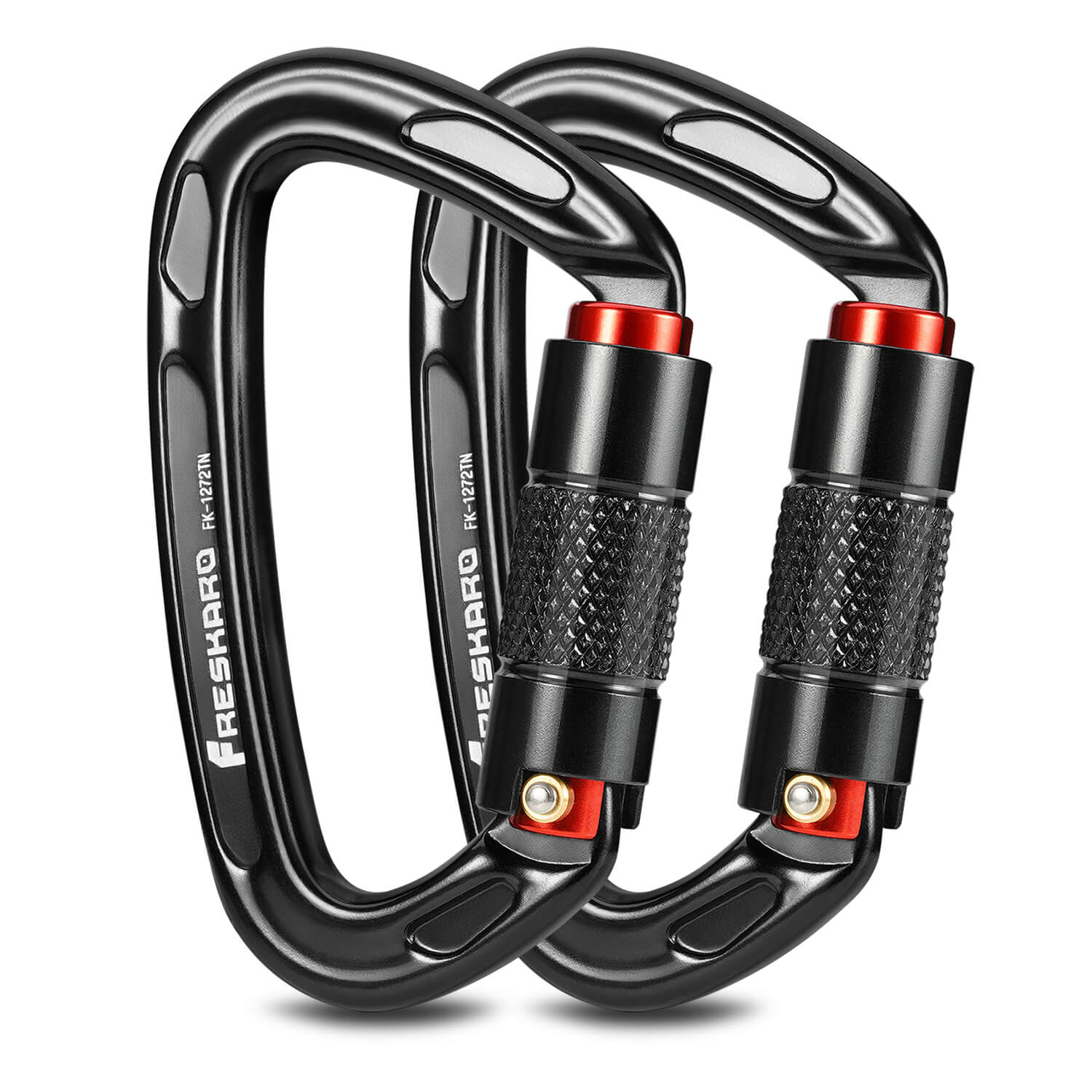 New SCREW LOCK CARABINER SNAP SPRING 25KN CLIP HOOK STRONG HEAVY DUTY KARABINERS 
