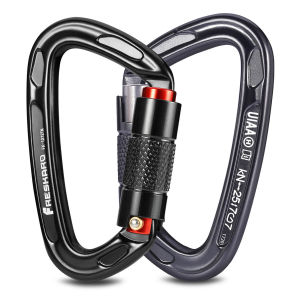 Freskaro 25kN Auto locking Climbing Carabiner Black & Space Grey