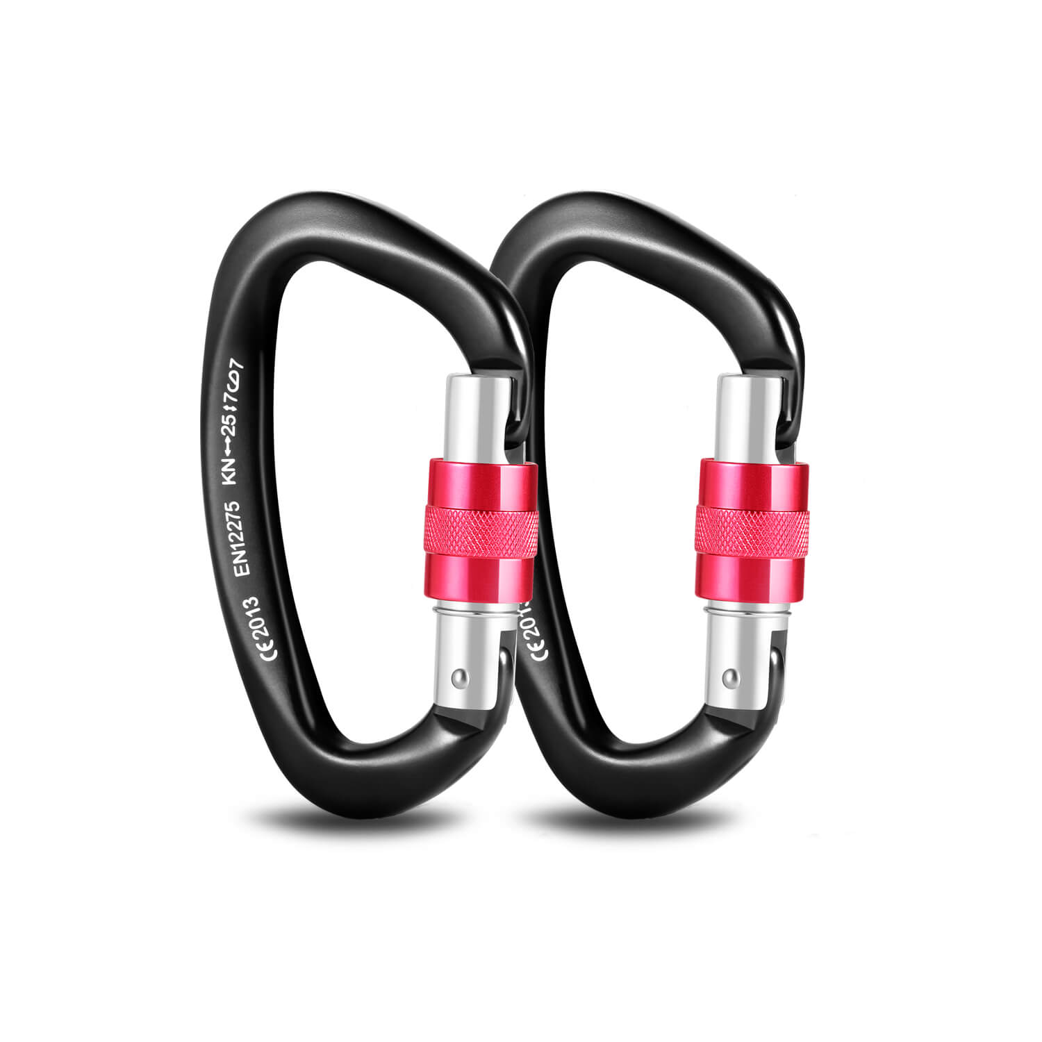 25kN Screw Gate Locking Carabiner Lightweight for Climbing Rescue Working CE 