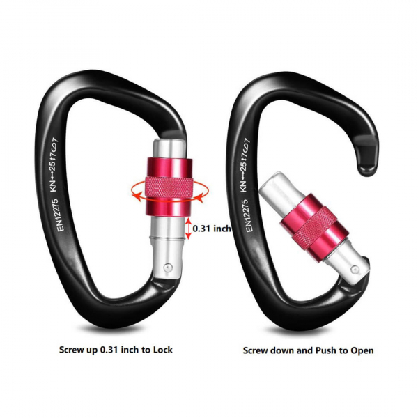 25kN Screw-locking Carabiner
