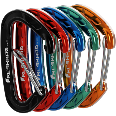 8kn Wiregate carabiner multi colour selection