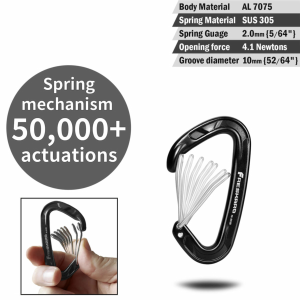 Large Multi Pack 15kN Wiregate Carabiner Clip - Image 5