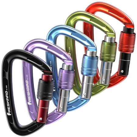 25kn screwgate climbing carabiner