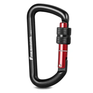 12kN Screw Gate Carabiner Black