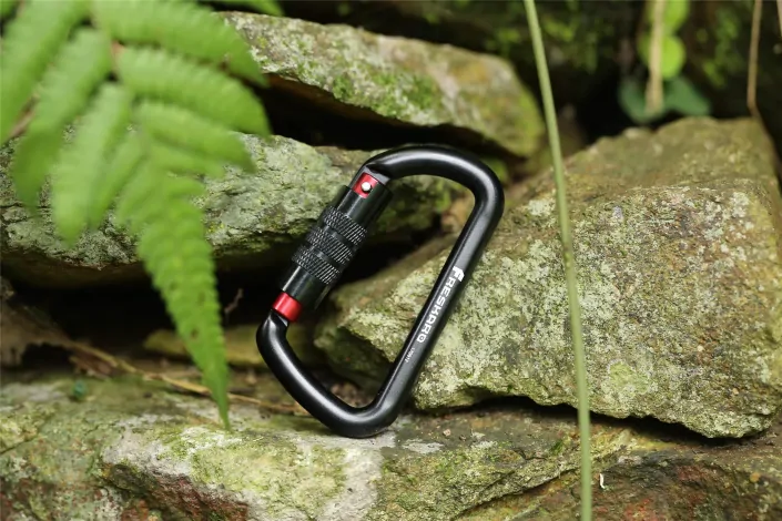 12kN Auto-locking Black Carabiner